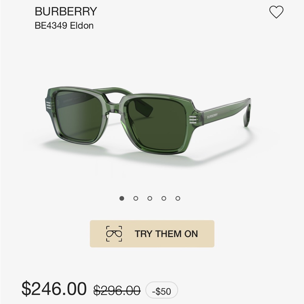 Green Burberry Sunglasses